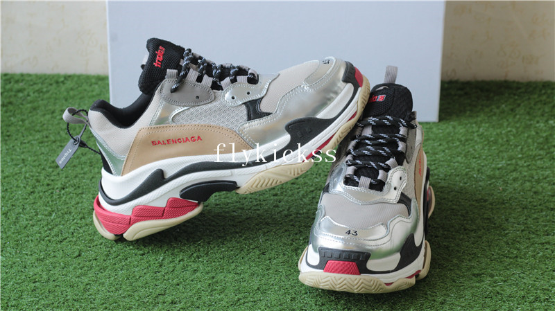 Balenciaga Triple S Sneaker Trainer Sliver Grey 2017